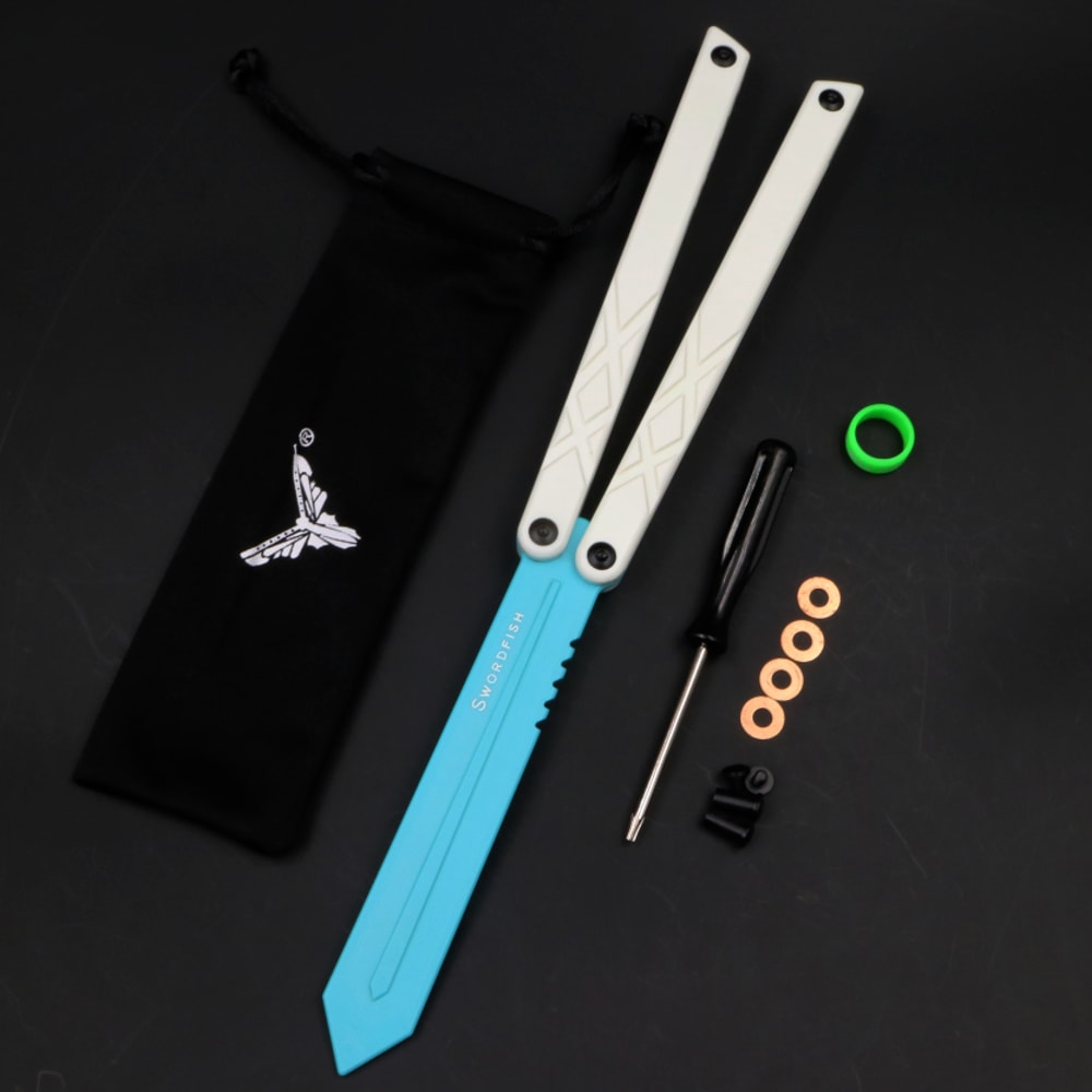 SwordFish Balisong Trainer Butterfly Knife Trainer with Bushings System