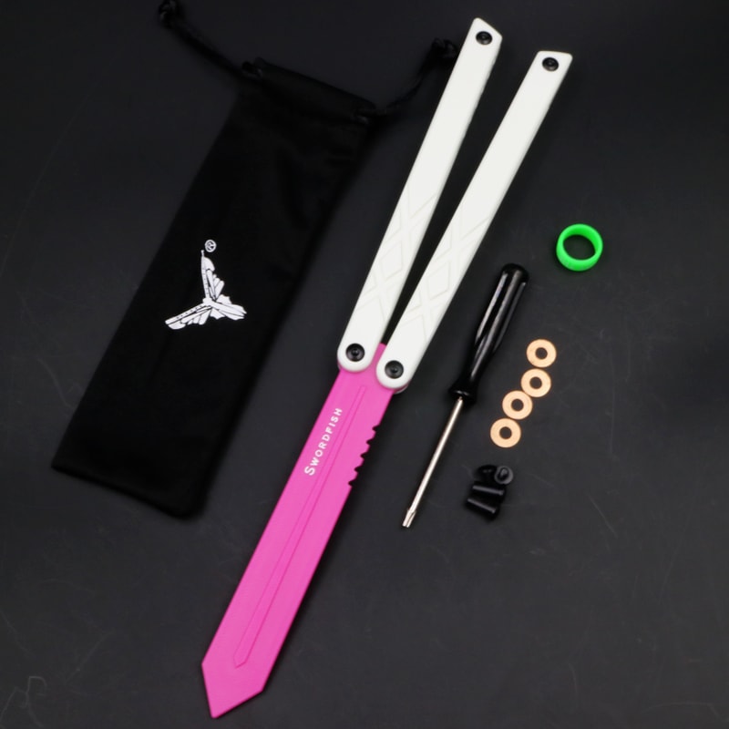 SwordFish Balisong Trainer Butterfly Knife Trainer with Bushings System