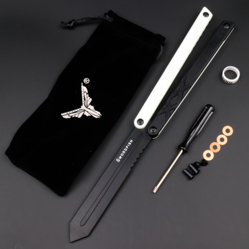 SwordFish Balisong Trainer Butterfly Knife Trainer with Bushings System