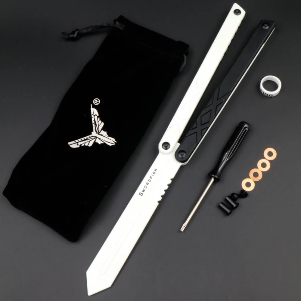 SwordFish Balisong Trainer Butterfly Knife Trainer with Bushings System