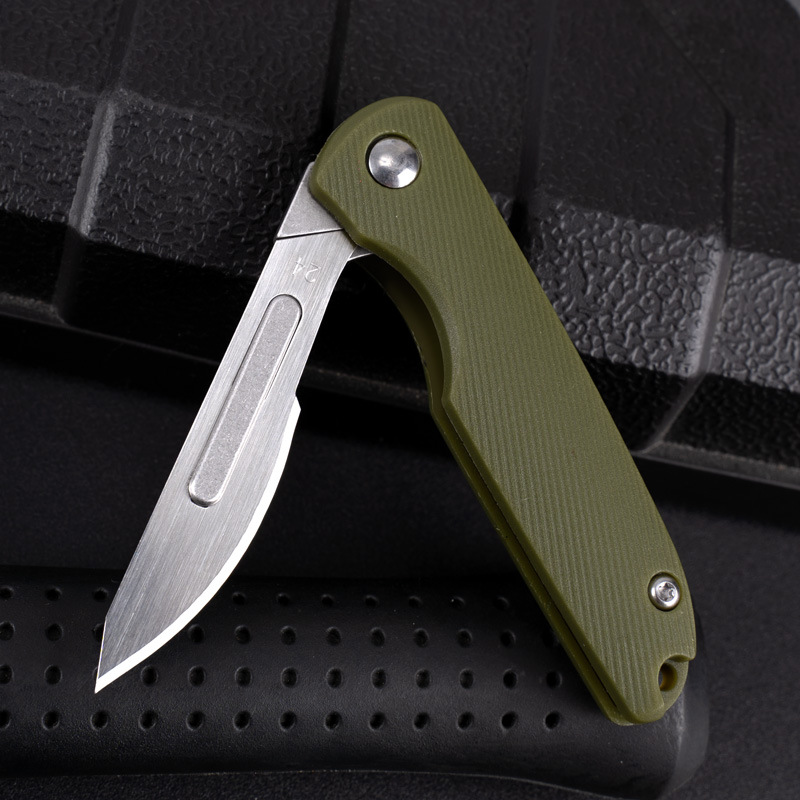 Mini Folding Scalpel Pocket Knife For Glass Outdoor Use 4