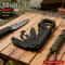Tactical Outdoor Multi Tool with Folding Pocket Carabiner & Survival Camping Knife