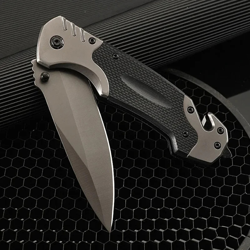 Tactical Camping Pocket Knife & Outdoor Survival Knife Compact Knife with Folding Defense Blade