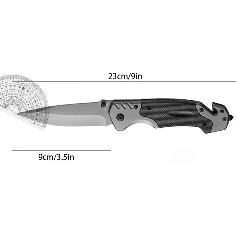 Tactical Camping Pocket Knife & Outdoor Survival Knife Compact Knife with Folding Defense Blade