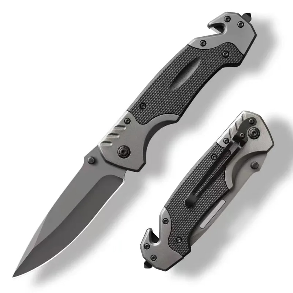Tactical Camping Pocket Knife & Outdoor Survival Knife Compact Knife with Folding Defense Blade