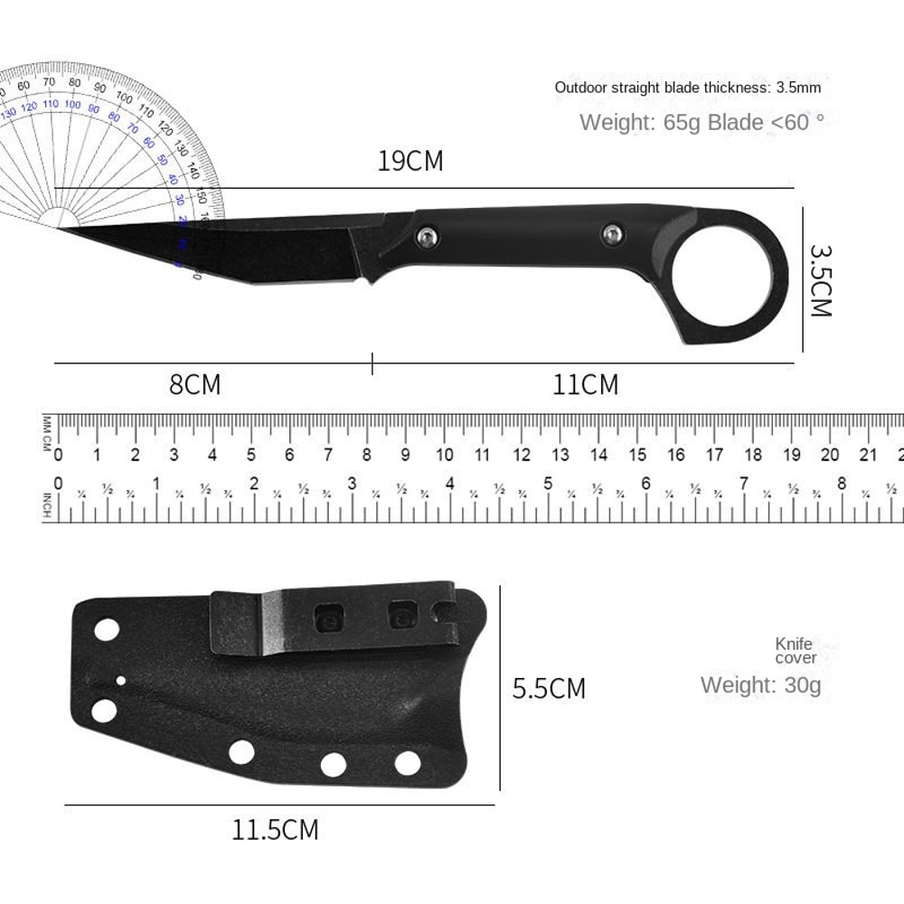 Ultimate Ranger Fixed Blade Survival Knife With Sheath Outdoor Camping Utility Tool 3