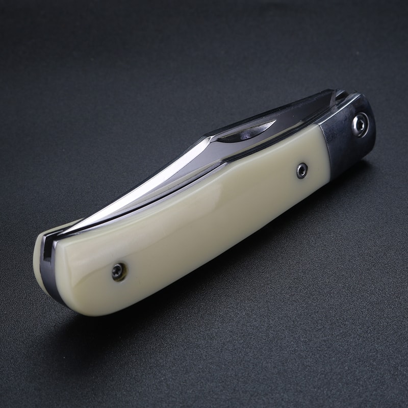 Premium Bull Bone Handle Folding Knife Multifunctional Camping Knife & Outdoor Tool