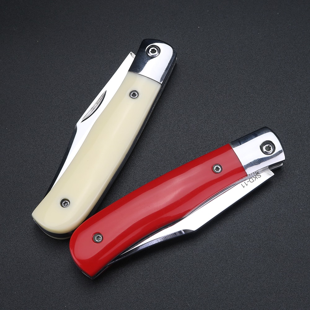 Premium Bull Bone Handle Folding Knife Multifunctional Camping Knife & Outdoor Tool