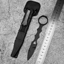 tactical mini fixed blade knife for camping & outdoor