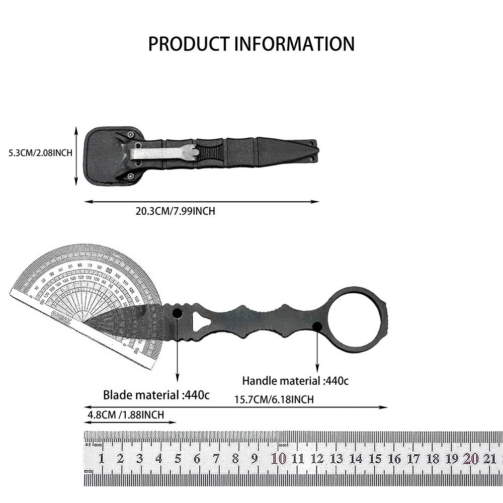 Tactical Mini Fixed Blade Knife for Camping & Outdoor