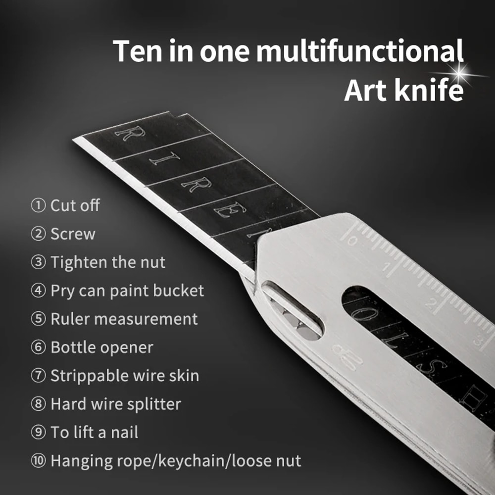 Heavy Duty Utility Knife & Multifunction Tool for Home & Workshop