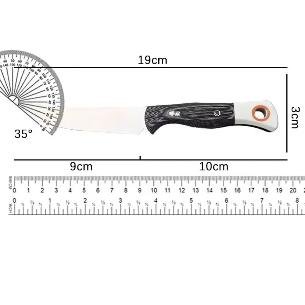 Fixed Blade Knife Premium Survival Knife with Steel & Handle