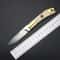 Premium Brass Handle Folding Knife Stainless Steel Pocket Knife, Perfect Gift