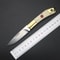 Premium Brass Handle Folding Knife Stainless Steel Pocket Knife, Perfect Gift