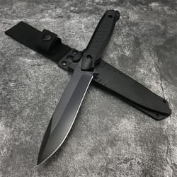 tactical outdoor fixed blade knife rugged mov survival & hunting tool