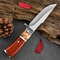 Mahogany Handle Fixed Blade Camping Knife For Outdoor Survival 1