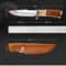 Mahogany Handle Fixed Blade Camping Knife For Outdoor Survival 4