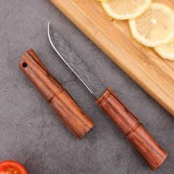 portable bamboo knife multifunctional camping & fruit cutter