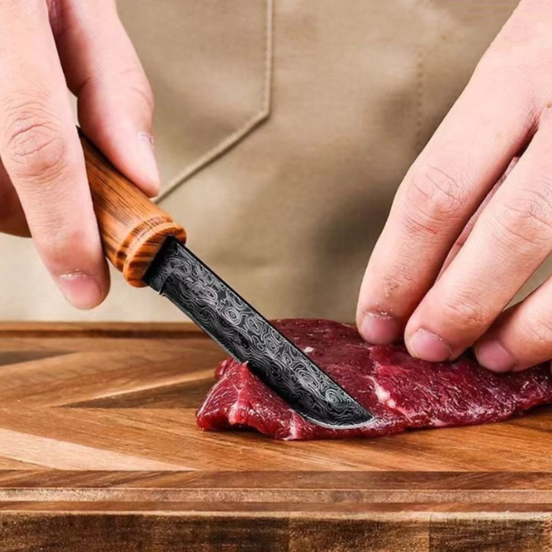 Portable Bamboo Knife Multifunctional Camping & Fruit Cutter