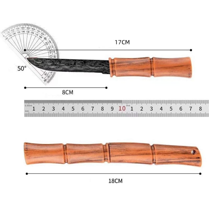Portable Bamboo Knife Multifunctional Camping & Fruit Cutter