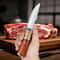 Premium Outdoor & Kitchen Meat Cleaver Knife Heavy Duty Boning & Hunting Knife with Wood Handle