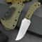Steel Outdoor Survival Knife with Handle & Kydex Sheath for Camping