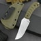 Steel Outdoor Survival Knife with Handle & Kydex Sheath for Camping