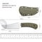 Steel Outdoor Survival Knife with Handle & Kydex Sheath for Camping