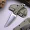 Steel Outdoor Survival Knife with Handle & Kydex Sheath for Camping