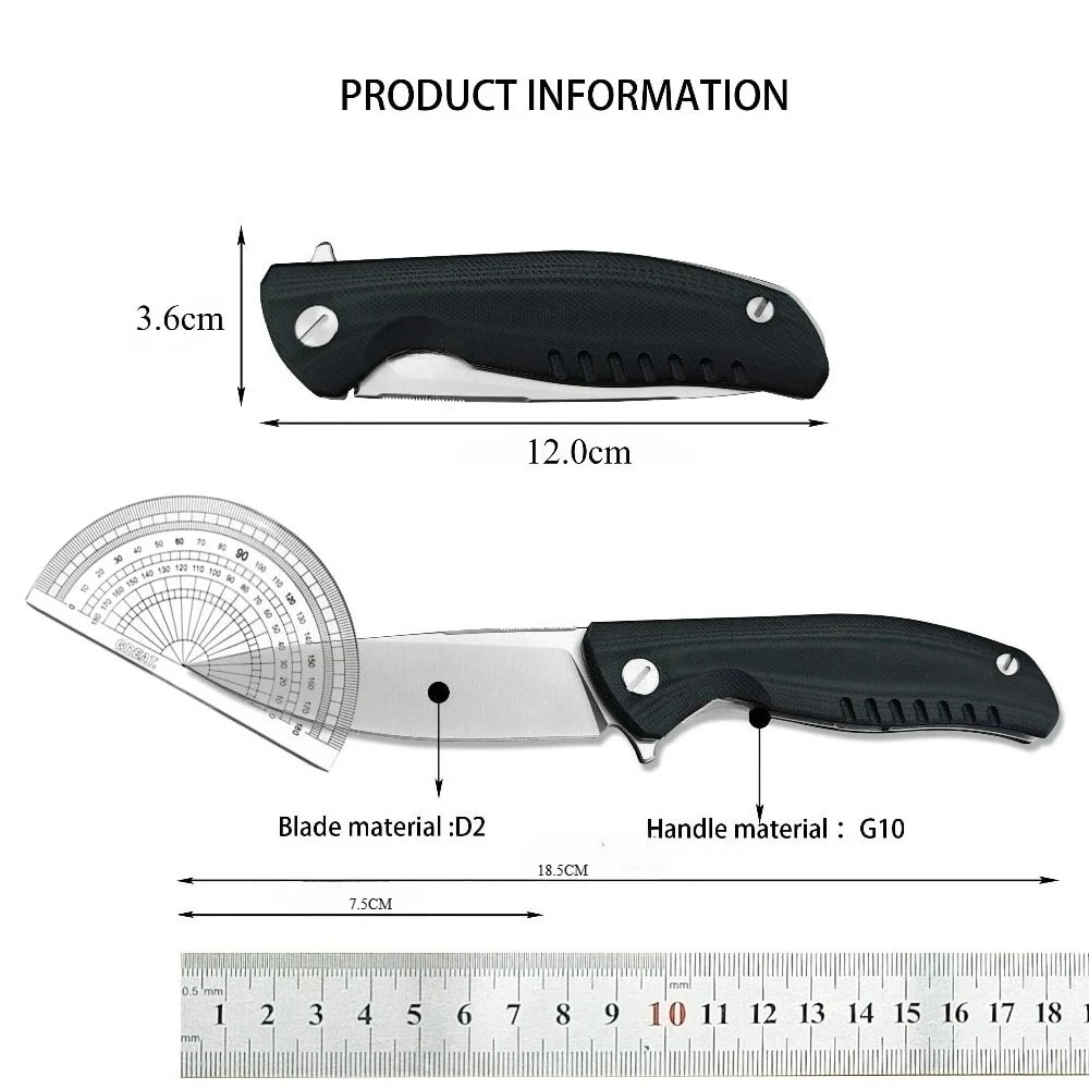 Big Bear Tactical Jackknife Steel & Handle Multi-Functional Knife