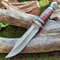 Premium Steel Hunting Knife with Wooden Handle Sharp & Durable Outdoor Knife