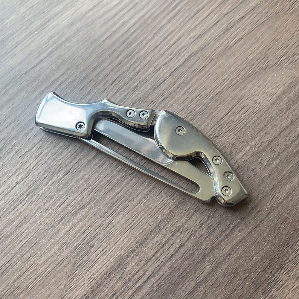 Compact Stainless Steel Mini Folding Knife Portable Pocket Knife for Outdoor Camping & Survival