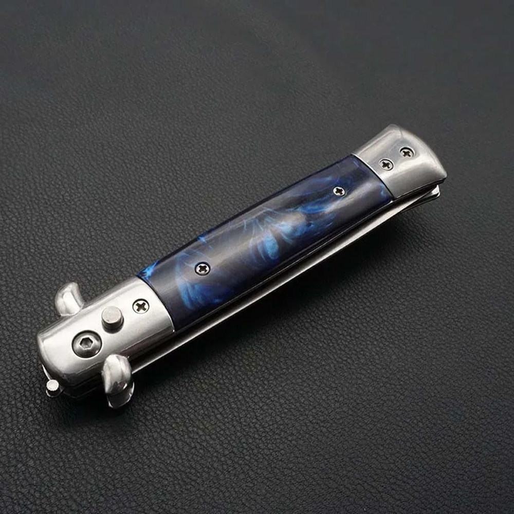 Stainless Steel Folding Switchblade Pocket Comb For Men 2