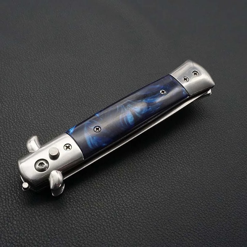 Stainless Steel Folding Switchblade Pocket Comb For Men 2