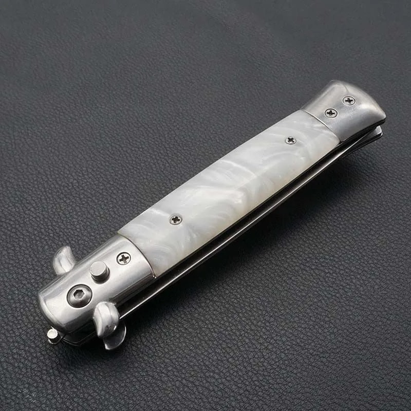 Stainless Steel Folding Switchblade Pocket Comb For Men 3