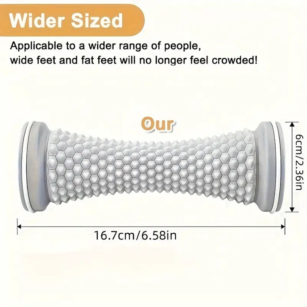 Manual Foot Massager Roller for Plantar Fascia Relief and Muscle Relaxation