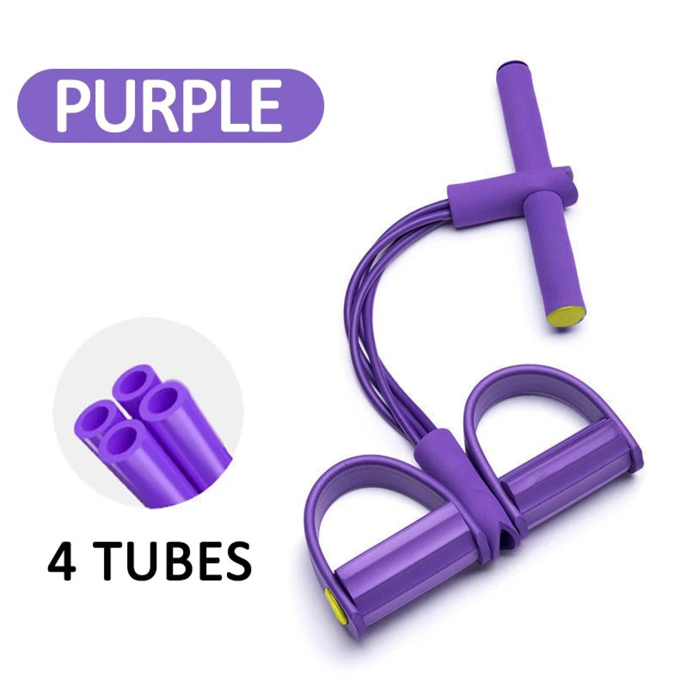 Tube Pedal Resistance Band For Home Workouts And Core Toning 1