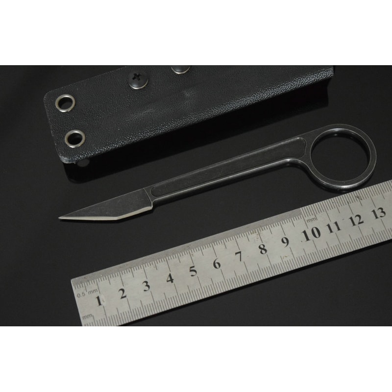 Neck Knife With Kydex Sheath Compact Fixed Blade For Camping 3