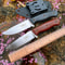 Brother Fixed Blade Bushcraft Knife with Micarta Handle