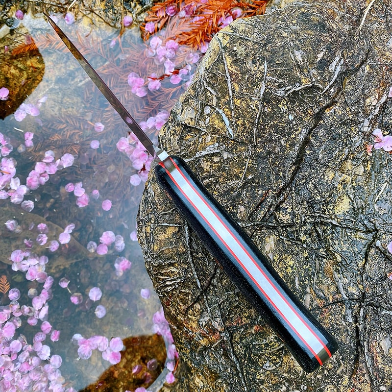 Brother Fixed Blade Bushcraft Knife with Micarta Handle