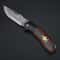 Damascus Pattern Small Camping Knife With Hollow Handle For Outdoor Survival 2