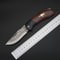 Damascus Pattern Small Camping Knife With Hollow Handle For Outdoor Survival 5
