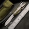 Camping Utensil Set With Foldable Stainless Steel Travel Cutlery 3