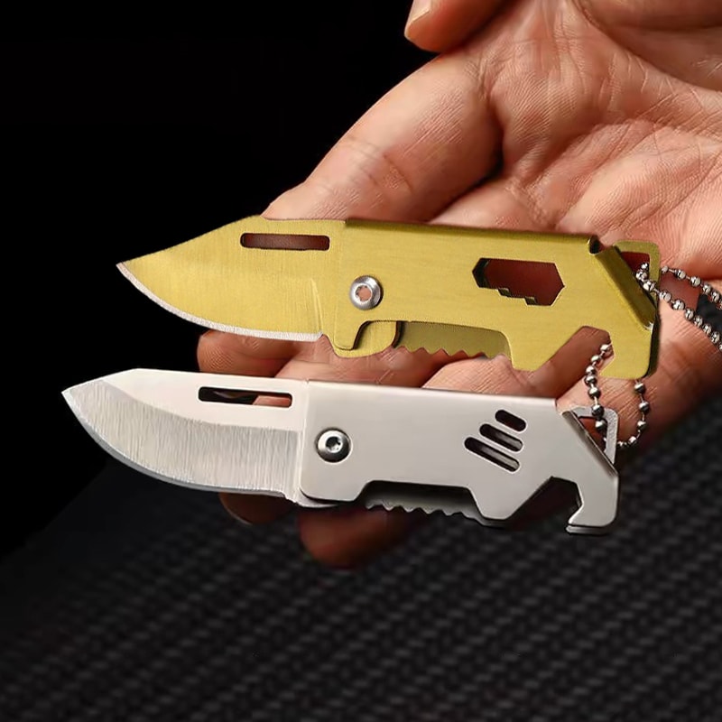 Mini Stainless Steel Keychain Knife With Bottle Opener 4
