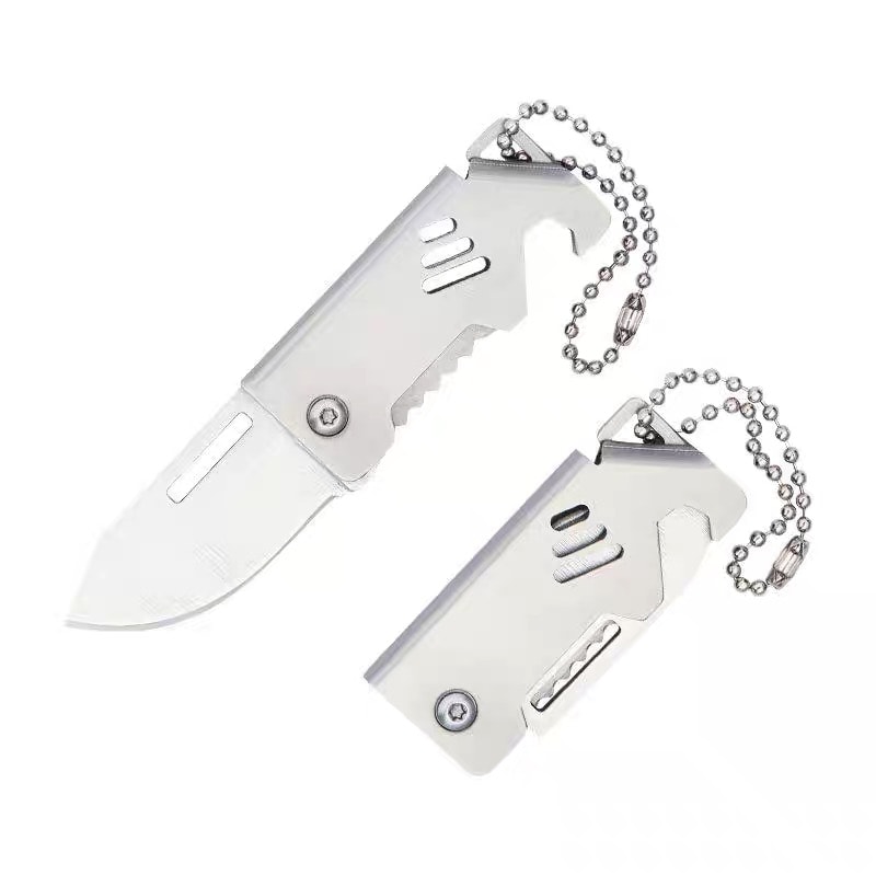 Mini Stainless Steel Keychain Knife With Bottle Opener 5