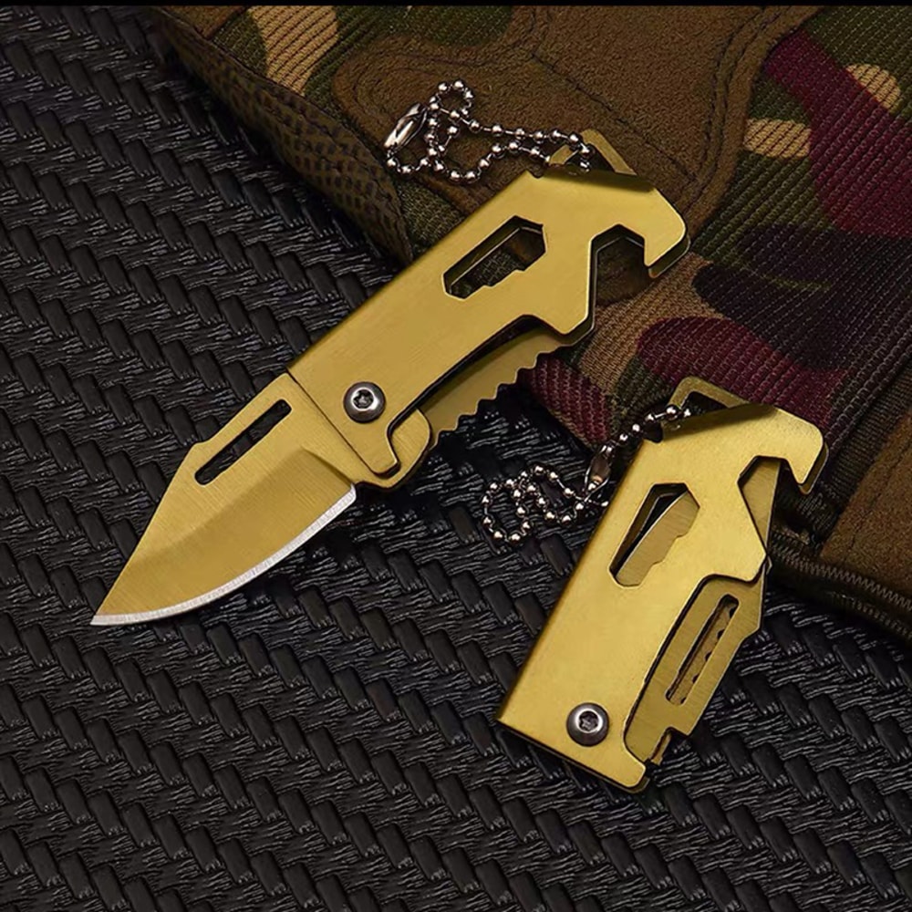 Mini Stainless Steel Keychain Knife With Bottle Opener 6