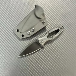 mini fixed blade camping knife with protective sheath