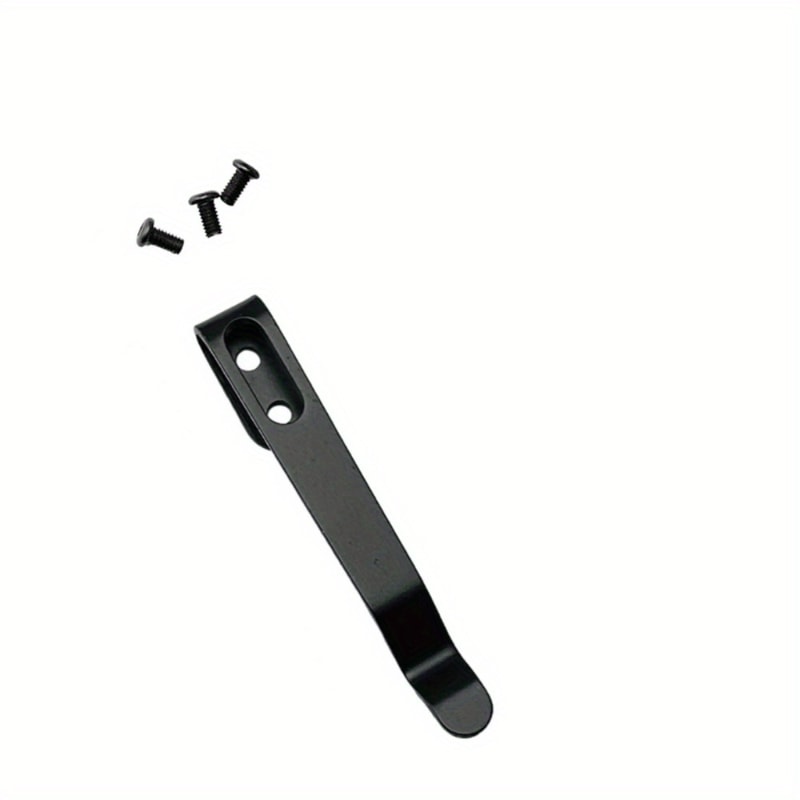 Stainless Steel Folding Knife Pocket Clip With Screws For DIY Repair 0
