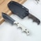 Compact Stonewashed Camping Knife With Sheath 1