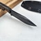 Compact Stonewashed Camping Knife With Sheath 4